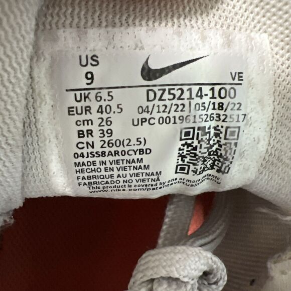 Nike Women’s Size 9 Air Zoom Pegasus 39 Running Shoes White DZ5214 100 - Picture 8 of 8